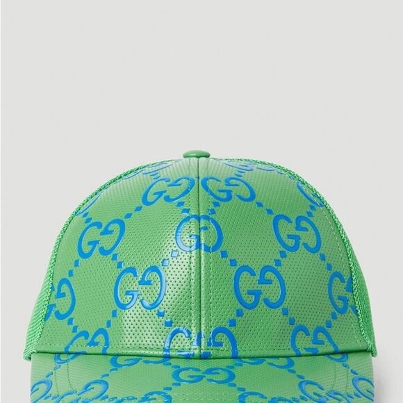 Brand new with box Gucci - GG Embossed Baseball Cap in Green size xl 60cm unisex - Picture 2 of 14